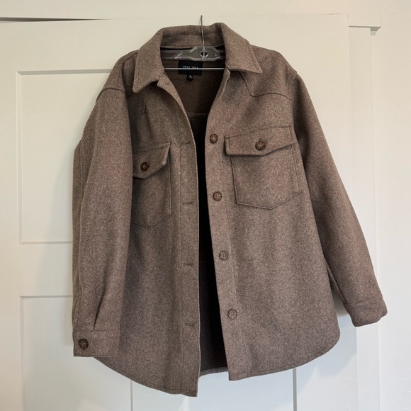 Thick brown shacket - Picture 1 of 4